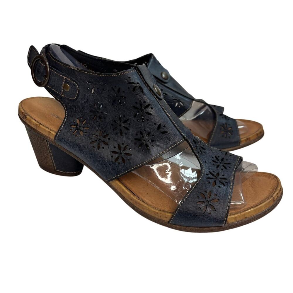Remonte Dorndorf Laser Cut Heeled Sandals Womens Size 10